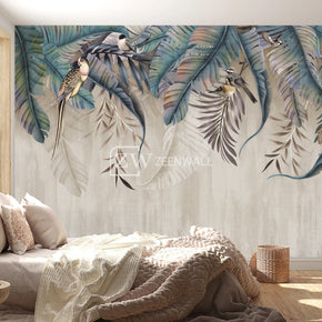 Papier peint : jungle en beige