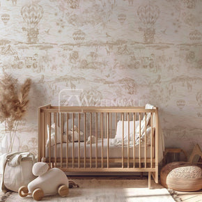 Papier peint : Voyage en Savane (Beige)