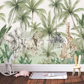 Papier peint : Jungle animaux