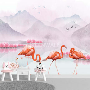 Papier peint : Flamingo